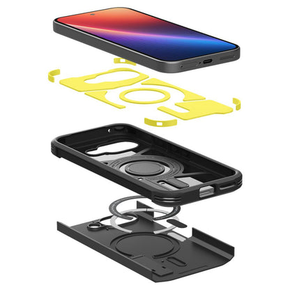 Pouzdro MagSafe pro Google Pixel 9a, Spigen, Tough Armor, Černé