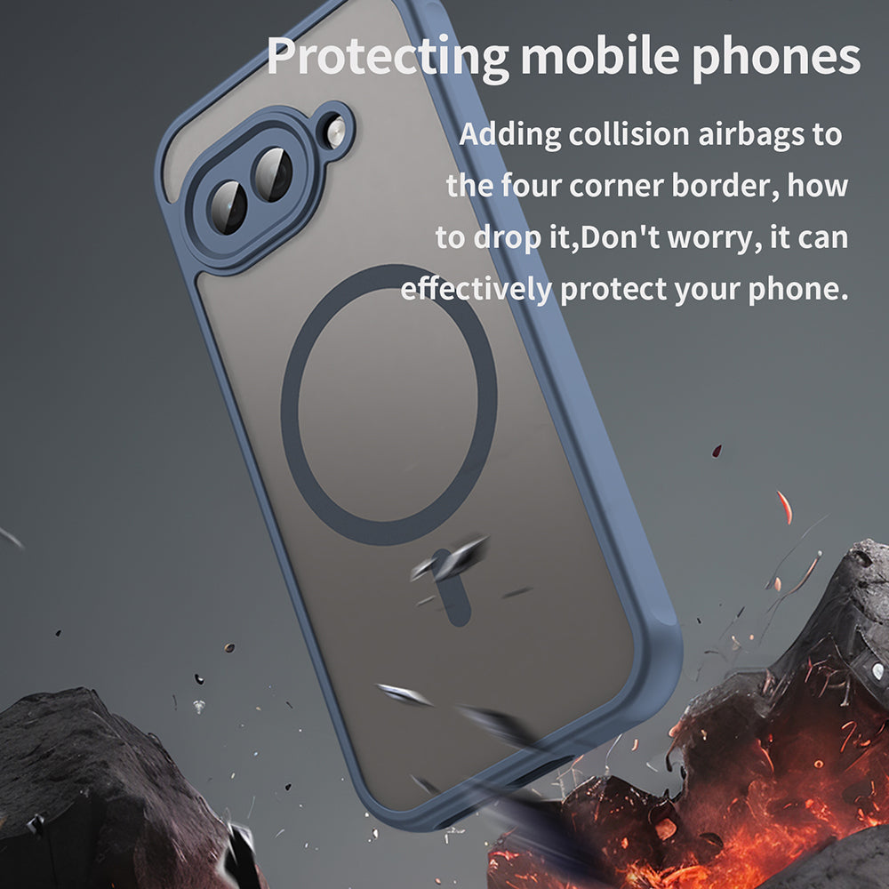 MagSafe pouzdro pro Google Pixel 9a, Techsuit, HaloFrost II, Tmavě modrá