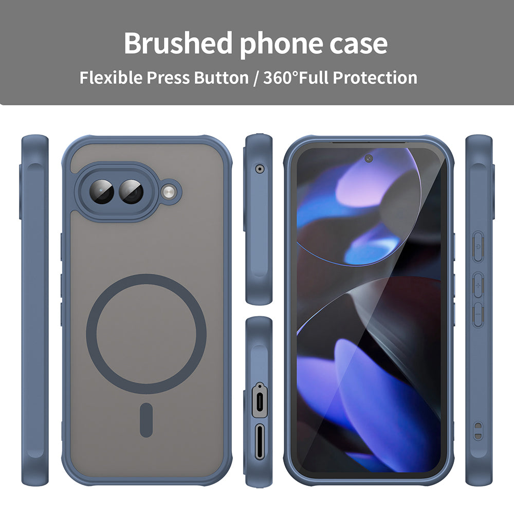 MagSafe pouzdro pro Google Pixel 9a, Techsuit, HaloFrost II, Tmavě modrá