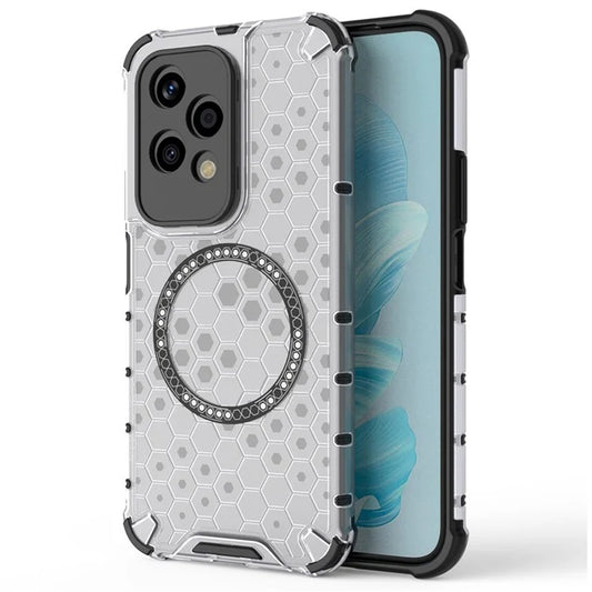 MagSafe pouzdro pro Honor 200 Lite, Techsuit, HoneyComb Shield, bílé