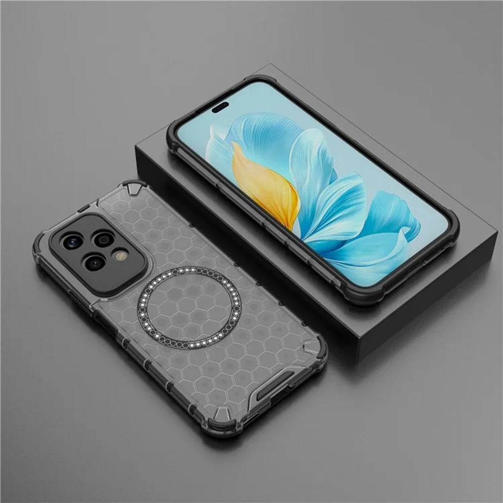MagSafe pouzdro pro Honor 200 Lite, Techsuit, HoneyComb Shield, černé