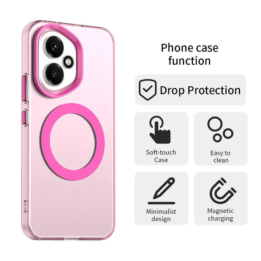 MagSafe pouzdro pro Honor 400, Techsuit, CandyCase, Růžová