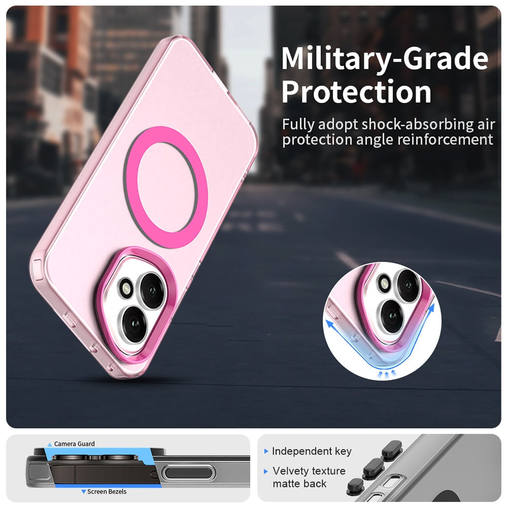 MagSafe pouzdro pro Honor 400, Techsuit, CandyCase, Růžová