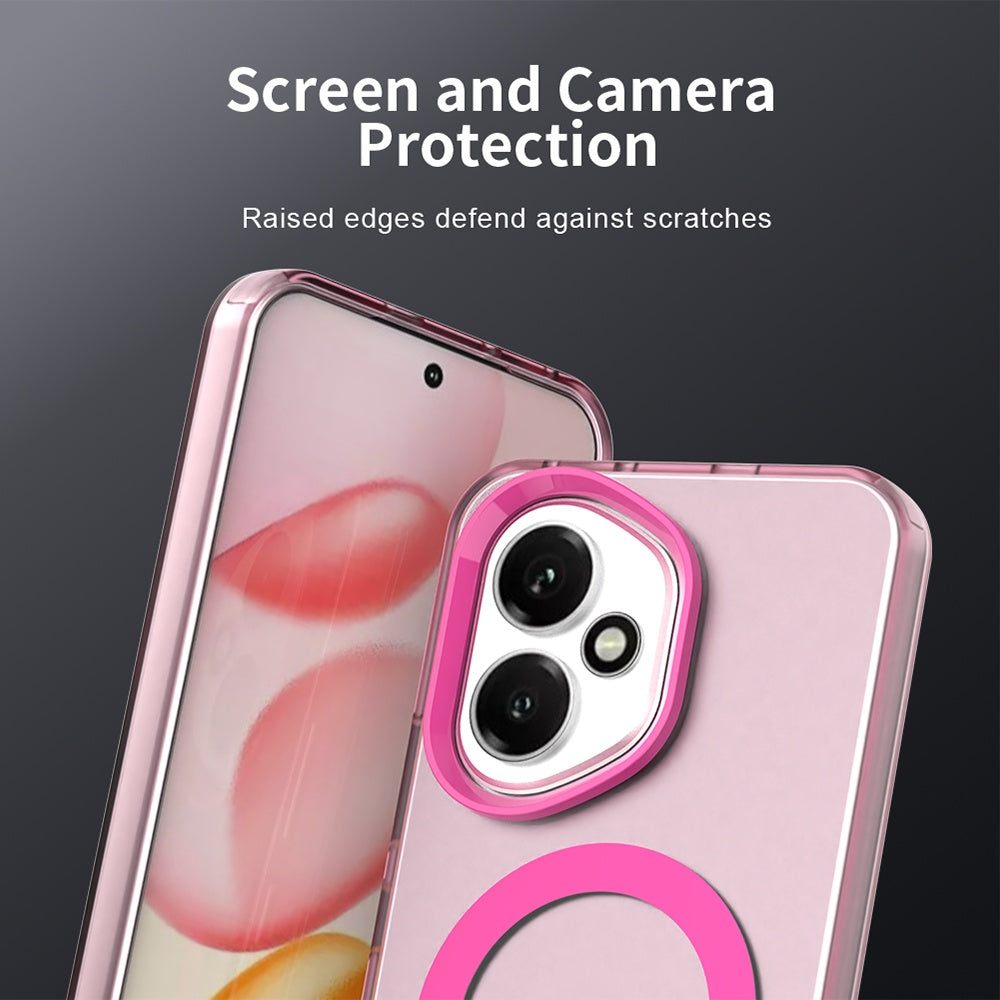 MagSafe pouzdro pro Honor 400, Techsuit, CandyCase, Růžová