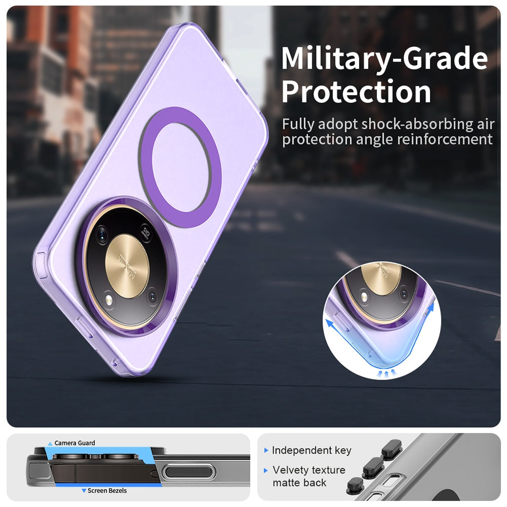 Pouzdro MagSafe pro Honor Magic8 Lite, Techsuit, CandyCase, Fialové