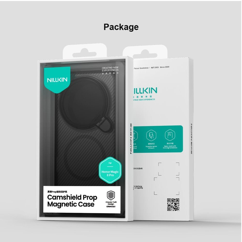 MagSafe pouzdro pro Honor Magic8 Pro, Nillkin, CamShield Prop, Černá průhledná