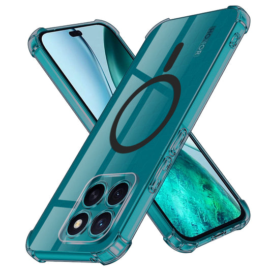 MagSafe pouzdro pro Honor X8c, Techsuit, nárazuvzdorné průhledné, kouřové
