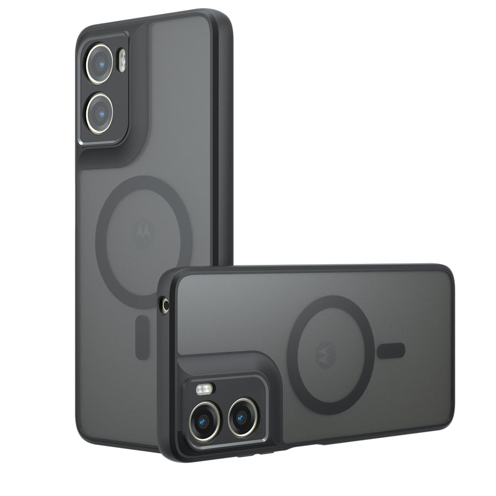 MagSafe Case for Motorola Moto G06, Techsuit, PureFrost, Satin Black