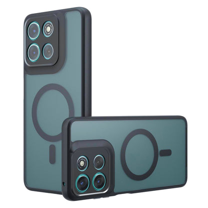 Pouzdro MagSafe pro Motorola Moto G67 Power / G57 Power, Techsuit, PureFrost, Saténově černé