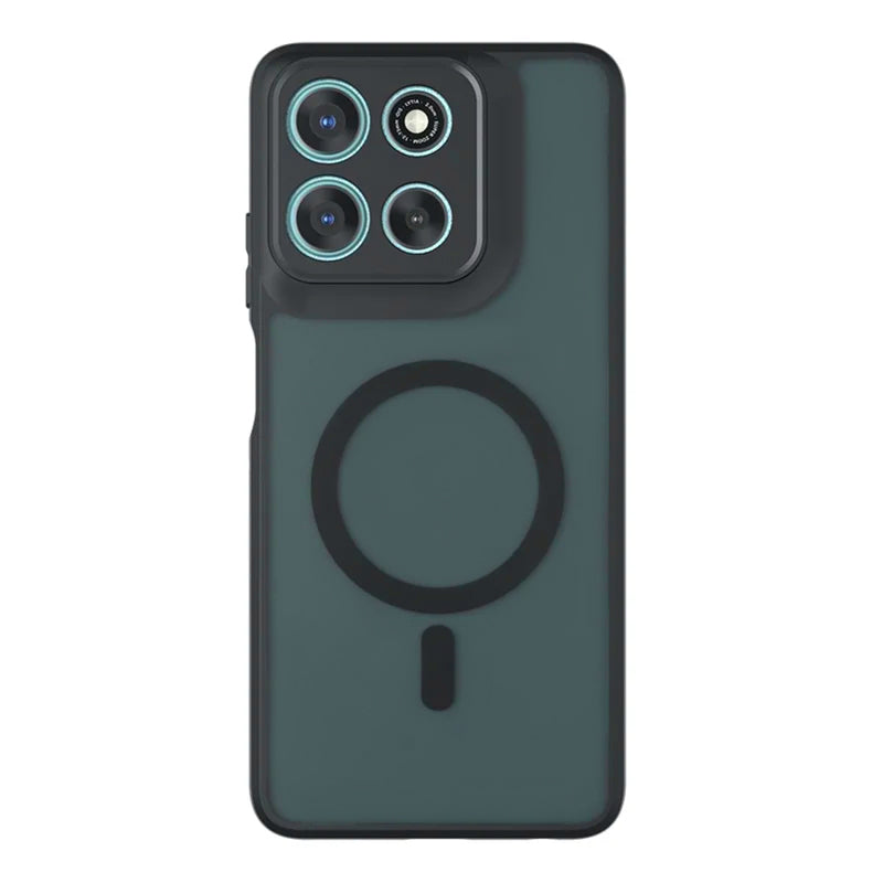 Pouzdro MagSafe pro Motorola Moto G67 Power / G57 Power, Techsuit, PureFrost, Saténově černé