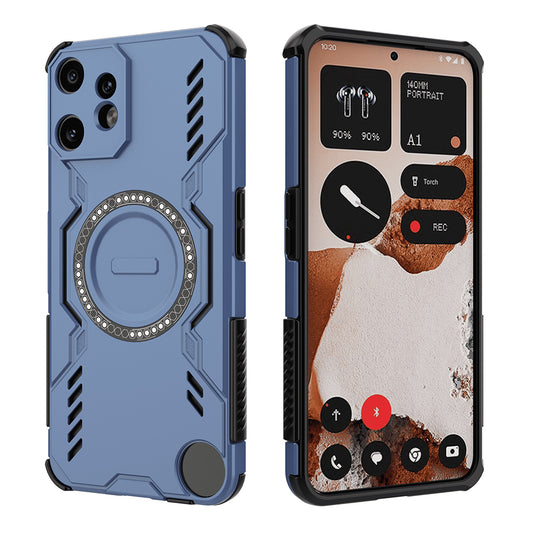 MagSafe pouzdro pro Nothing CMF Phone 2 Pro, Techsuit, ArmorMag, modrá