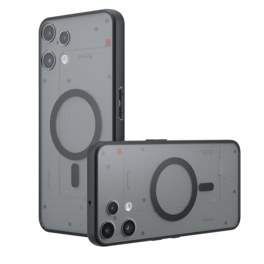 Pouzdro MagSafe pro Nothing Phone (3a) Lite, Techsuit, PureFrost, Saténově černé