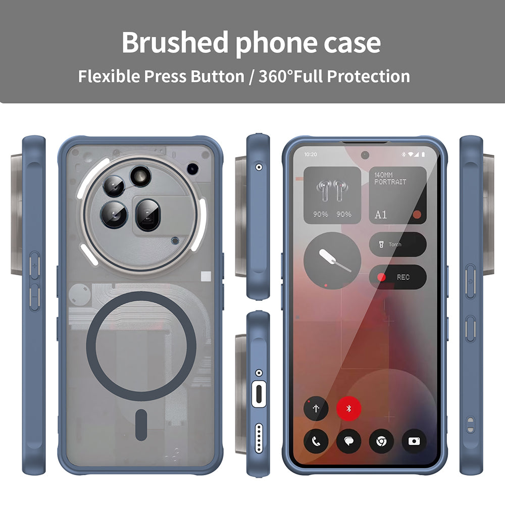 MagSafe pouzdro pro Nothing Phone (3a) Pro, Techsuit, HaloFrost II, Tmavě modrá