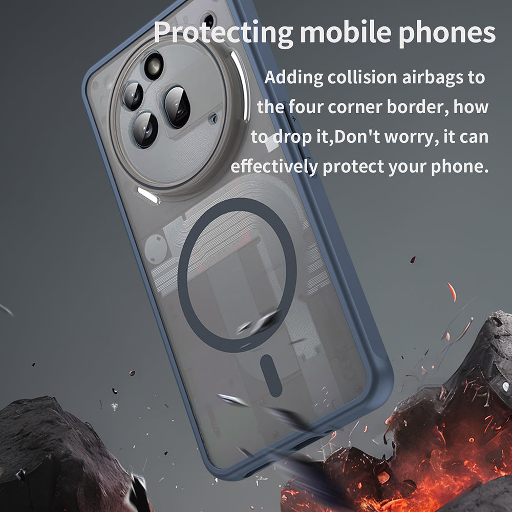 MagSafe pouzdro pro Nothing Phone (3a) Pro, Techsuit, HaloFrost II, Tmavě modrá