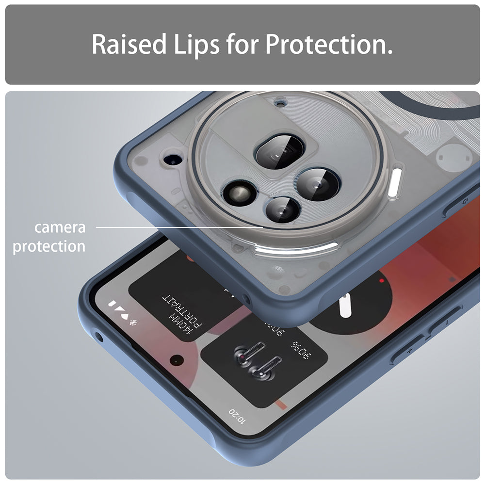 MagSafe pouzdro pro Nothing Phone (3a) Pro, Techsuit, HaloFrost II, Tmavě modrá