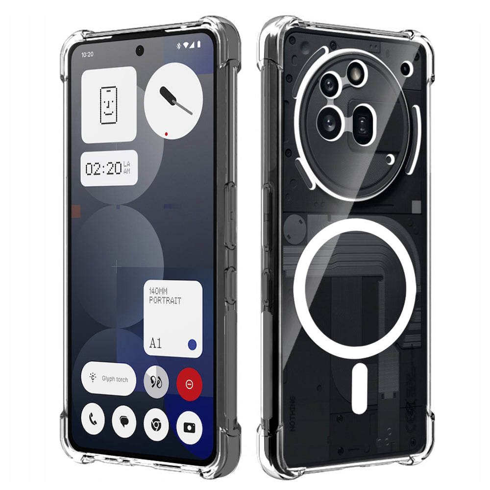 MagSafe pouzdro pro Nothing Phone (3a) Pro, Techsuit, nárazuvzdorné, průhledné