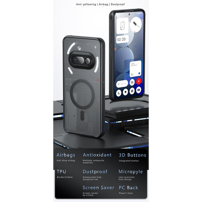 MagSafe pouzdro pro Nothing Phone (3a), Techsuit, PureFrost, černé