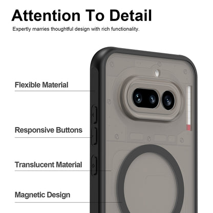 Pouzdro MagSafe pro Nothing Phone (4a) Pro, Techsuit, HaloFrost II, Černá