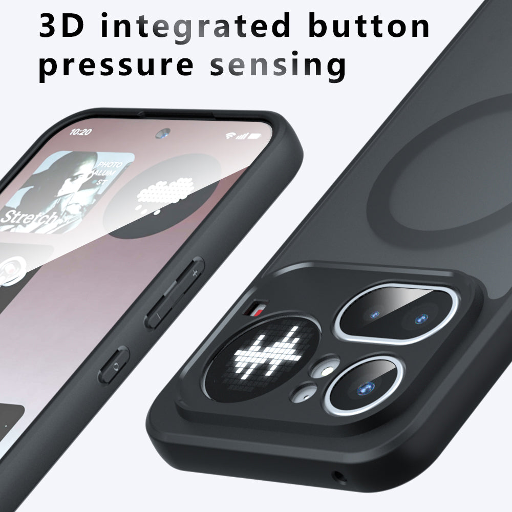 MagSafe Case for Nothing Phone (4a) Pro, Techsuit, PureFrost, Satin Black