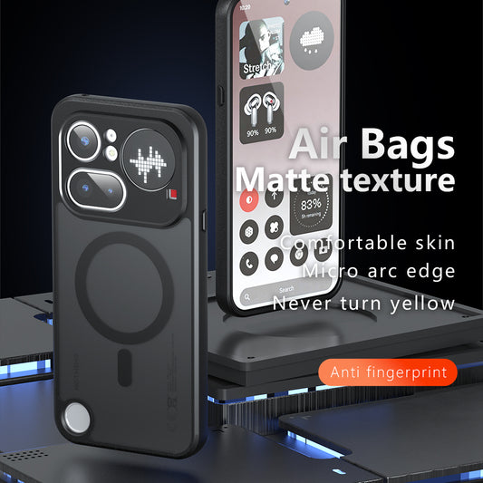 MagSafe pouzdro pro Nothing Phone (4b), Techsuit, PureFrost, Černá saténová