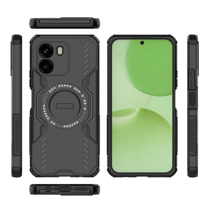 Pouzdro MagSafe pro Oppo A6 4G, Techsuit, ArmorMag, Černá