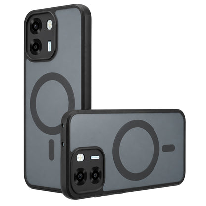 MagSafe pouzdro pro Oppo A6 4G, Techsuit, PureFrost, Černá saténová
