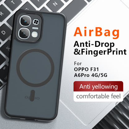 MagSafe pouzdro pro Oppo A6 Pro 5G / A6 Pro 4G, Techsuit, PureFrost, Černá saténová
