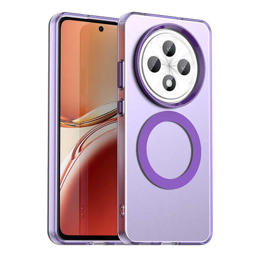 MagSafe pouzdro pro Oppo Reno12 FS 5G / Reno12 FS 4G / Reno12 F 4G / Reno12 F, Techsuit, CandyCase, Fialová