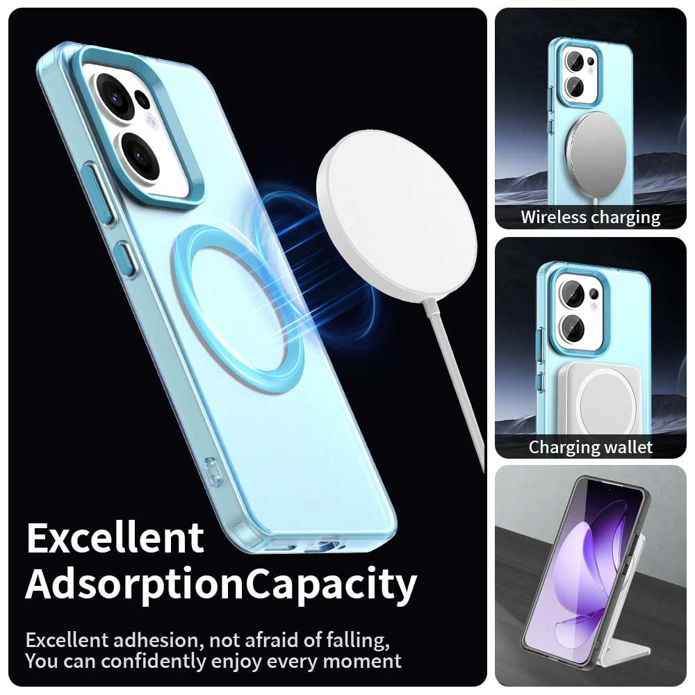 MagSafe pouzdro pro Oppo Reno13 FS 5G / Reno13 F 4G / Reno13 F, Techsuit, CandyCase, modrá