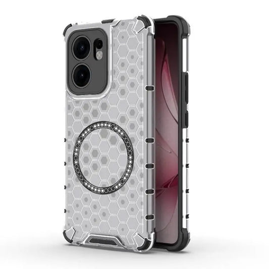 MagSafe pouzdro pro Oppo Reno13 FS 5G / Reno13 F 4G / Reno13 F, Techsuit, HoneyComb Shield, bílé