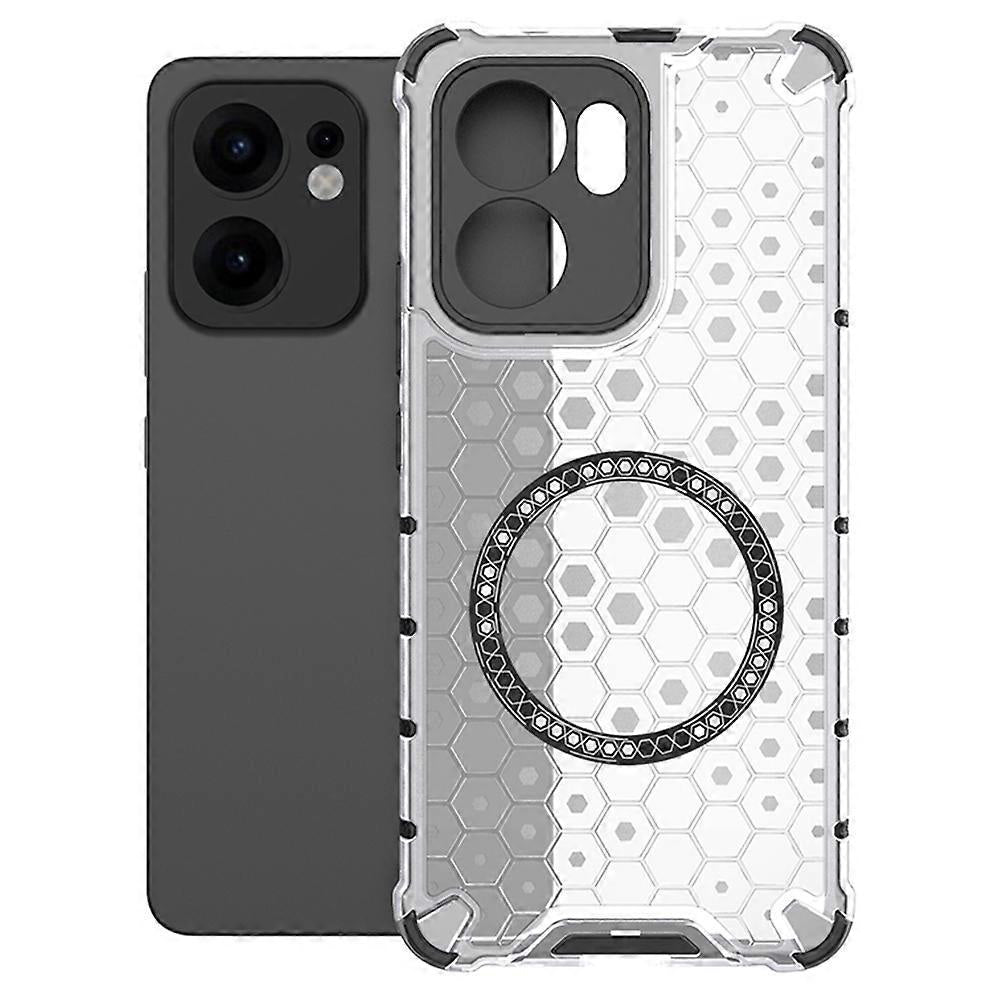 MagSafe pouzdro pro Oppo Reno13 FS 5G / Reno13 F 4G / Reno13 F, Techsuit, HoneyComb Shield, bílé