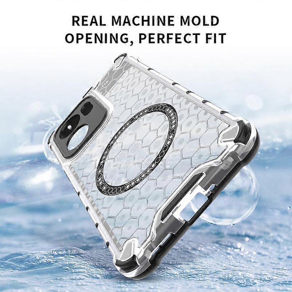 MagSafe pouzdro pro Oppo Reno13 FS 5G / Reno13 F 4G / Reno13 F, Techsuit, HoneyComb Shield, bílé