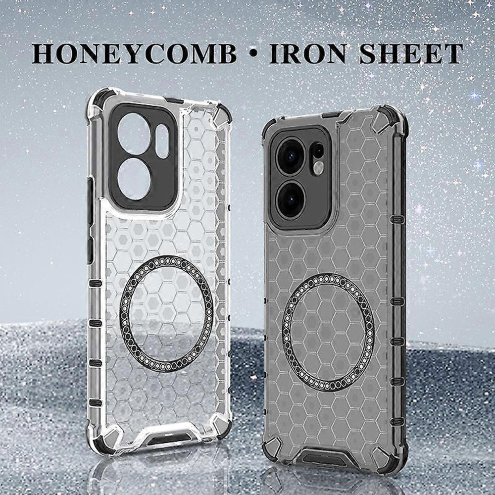 MagSafe pouzdro pro Oppo Reno13 FS 5G / Reno13 F 4G / Reno13 F, Techsuit, HoneyComb Shield, bílé