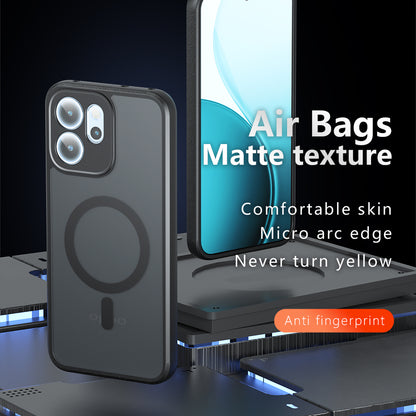 MagSafe pouzdro pro Oppo Reno14 FS 5G / Reno14 F, Techsuit, PureFrost, Černá saténová