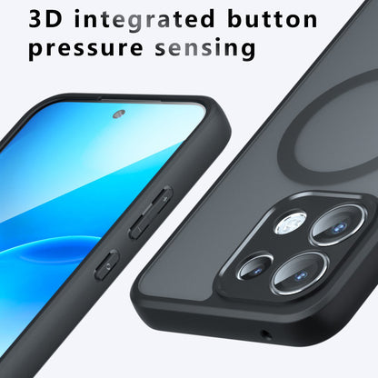 MagSafe pouzdro pro Oppo Reno16 F / Reno16 FS, Techsuit, PureFrost, Černá saténová