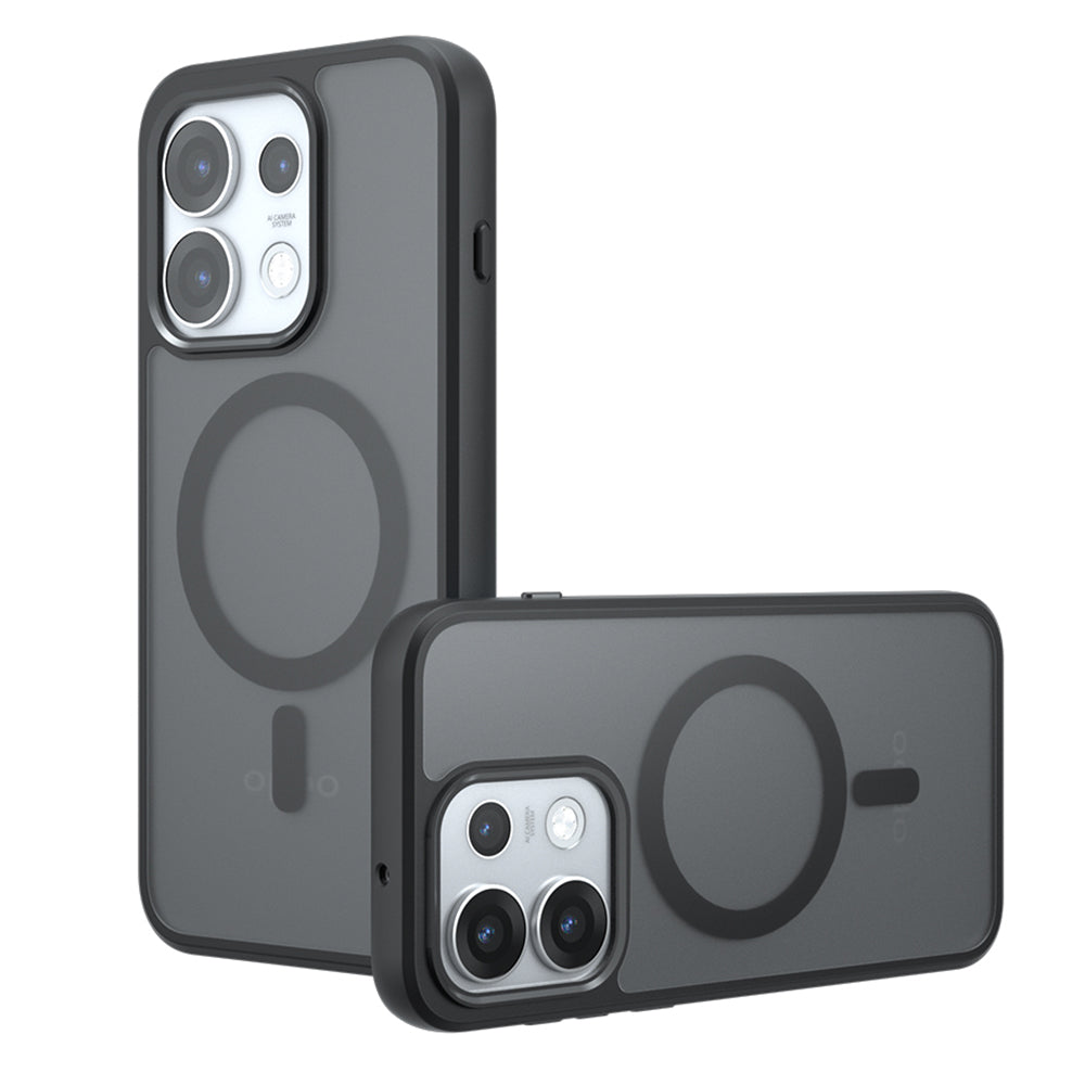 MagSafe pouzdro pro Oppo Reno16 Pro, Techsuit, PureFrost, Černá saténová