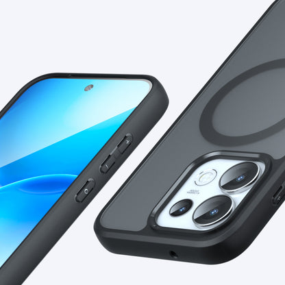 MagSafe pouzdro pro Oppo Reno16 Pro, Techsuit, PureFrost, Černá saténová