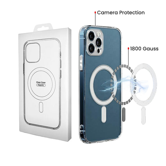 MagSafe pouzdro pro Samsung Galaxy S26 S942, OEM, 1800 Gauss, Transparentní