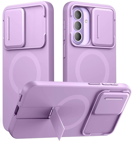 MagSafe pouzdro pro Samsung Galaxy A57 5G, Tech-Protect, Kevlar Aura, Fialová