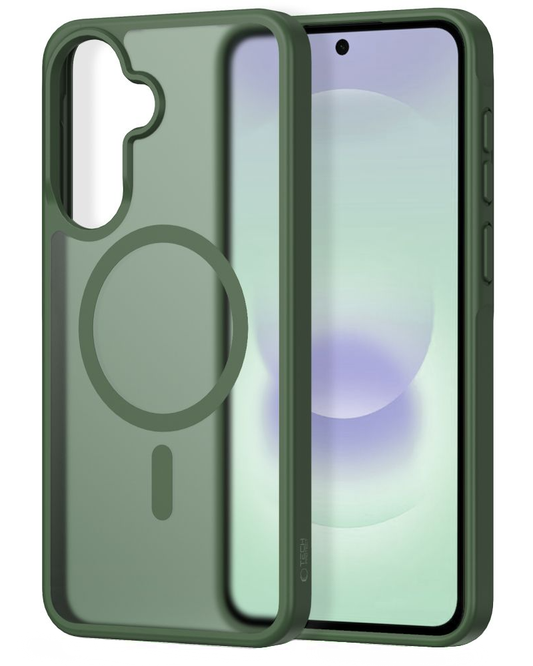 MagSafe pouzdro pro Samsung Galaxy A37 5G / A56 A566 / A36 A366, Tech-Protect, Magmat, Matná zelená