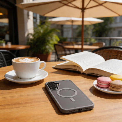 MagSafe pouzdro pro Samsung Galaxy A57 5G, Tech-Protect, Magmat, Šedá matná