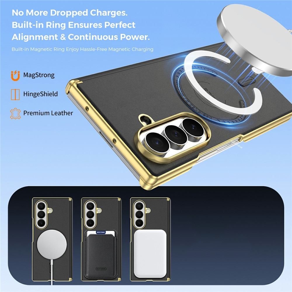 MagSafe pouzdro pro Samsung Galaxy Z Fold8 Ultra F976, OEM, elektrolytický povlak, černé