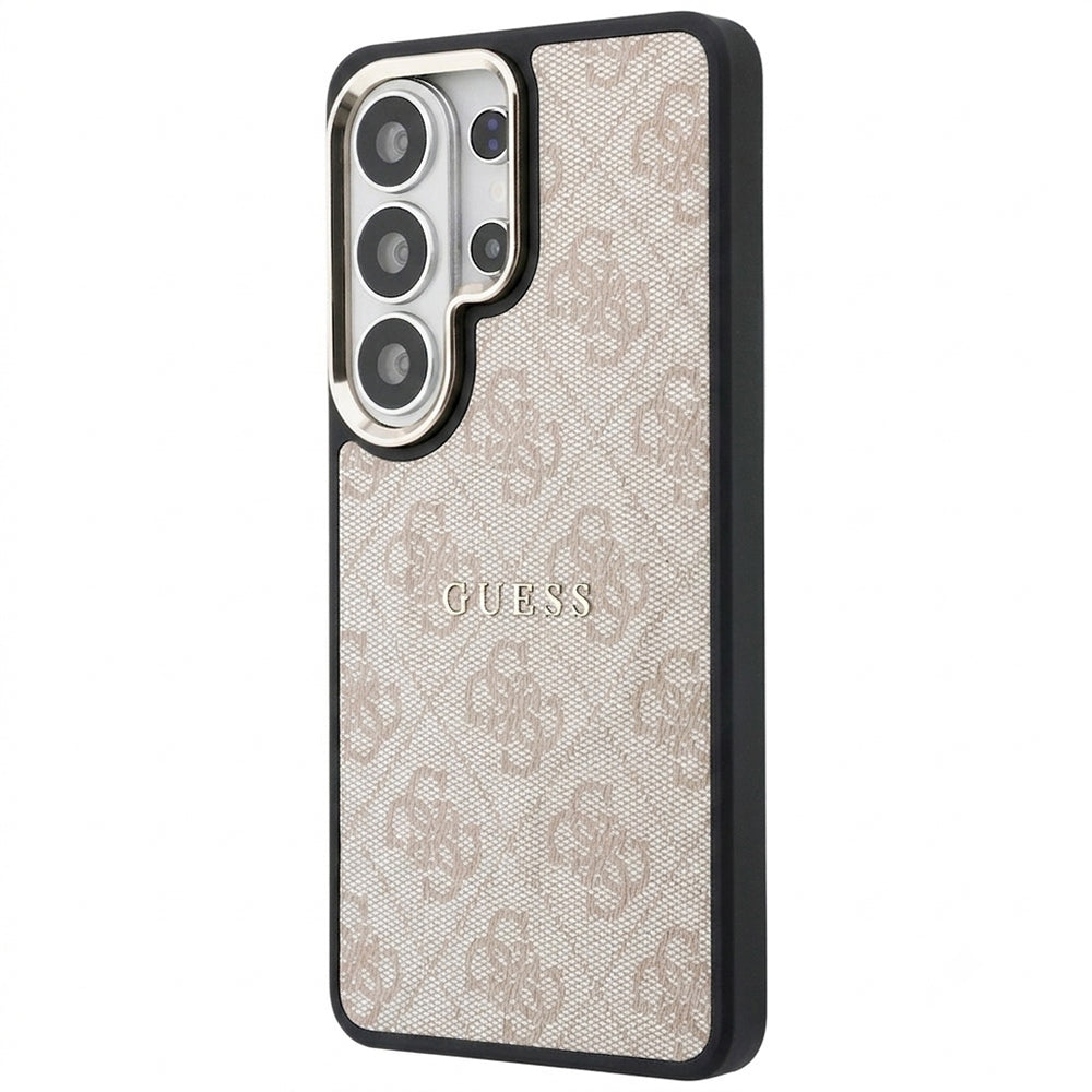 Pouzdro MagSafe pro Samsung Galaxy S26 Ultra S948, Guess, 4G Embossed Ring, Růžové