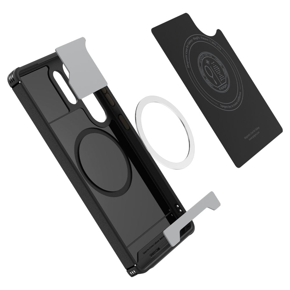 Pouzdro MagSafe pro Samsung Galaxy S25 Ultra S938, Spigen, Mag Armor, Černá ACS08913