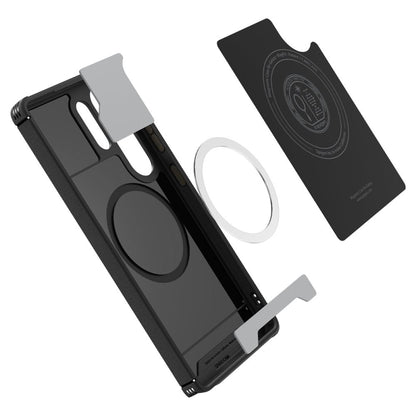 Pouzdro MagSafe pro Samsung Galaxy S25 Ultra S938, Spigen, Mag Armor, Černá ACS08913
