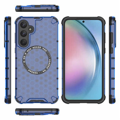 MagSafe pouzdro pro Samsung Galaxy A26 A266, Techsuit, HoneyComb Shield, Modrá