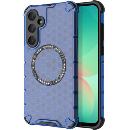 MagSafe pouzdro pro Samsung Galaxy A26 A266, Techsuit, HoneyComb Shield, Modrá