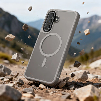 MagSafe pouzdro pro Samsung Galaxy A57 5G, Tech-Protect, Magmat, Šedá matná