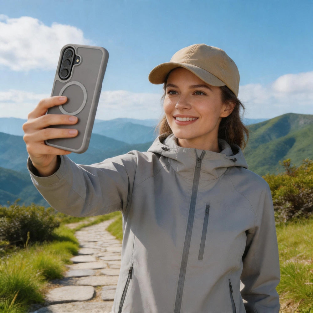 MagSafe pouzdro pro Samsung Galaxy A57 5G, Tech-Protect, Magmat, Šedá matná