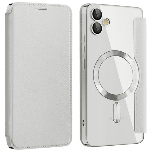 MagSafe Case for Samsung Galaxy A05 A055, Techsuit, SmartMag Book, Gray
